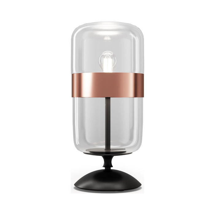 Futura Table Lamp in Crystal Copper (Large).