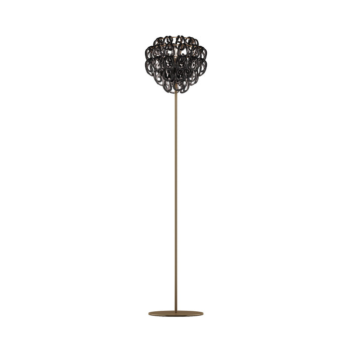 Giogali Floor Lamp in Matt Bronze/Black.