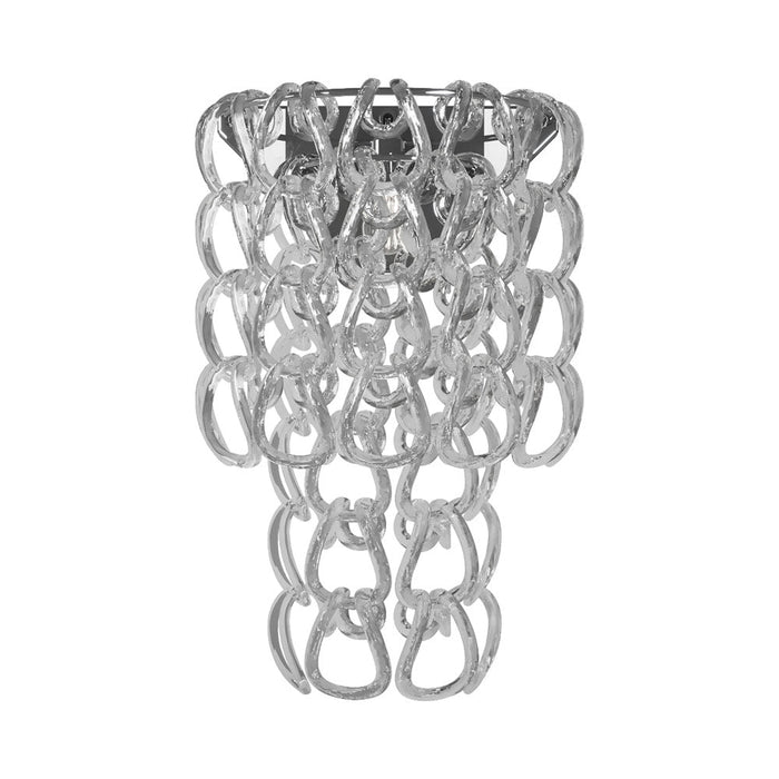 Giogali Wall Light in Glossy Chrome/Crystal Transparent (1-Light).