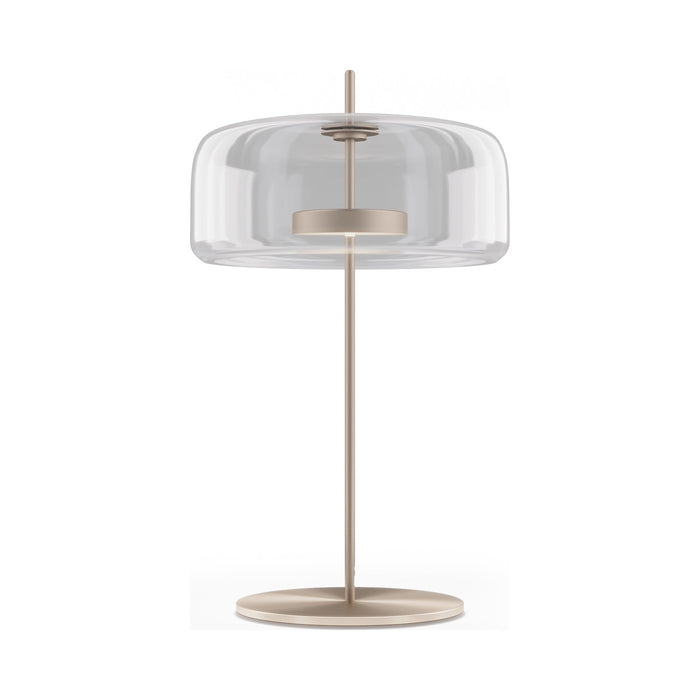 Jube G LED Table Lamp in Crystal Transparent/Matt Gold.