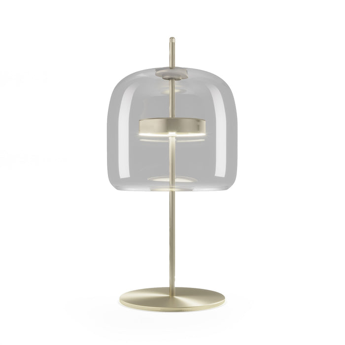Jube LED Table Lamp in Crystal Transparent/Matt Gold (Medium).