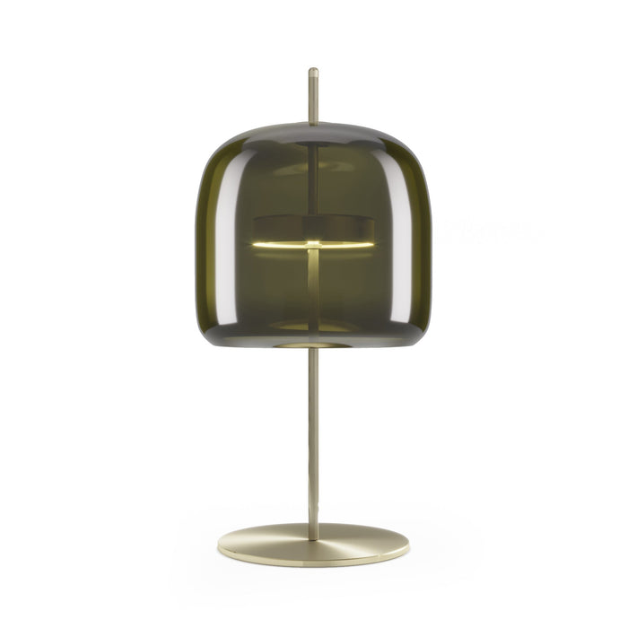 Jube LED Table Lamp in Old Green Transparent/Matt Gold (Medium).