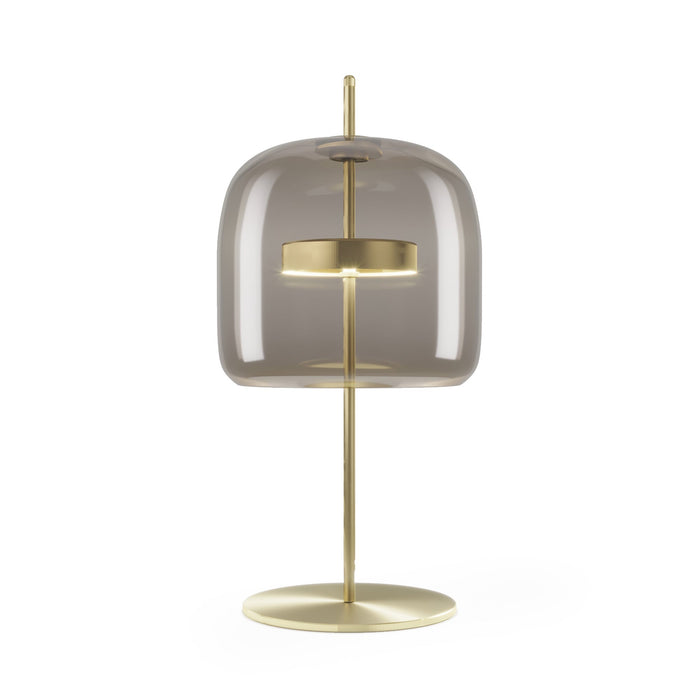 Jube LED Table Lamp in Smoky Transparent/Matt Gold (Medium).