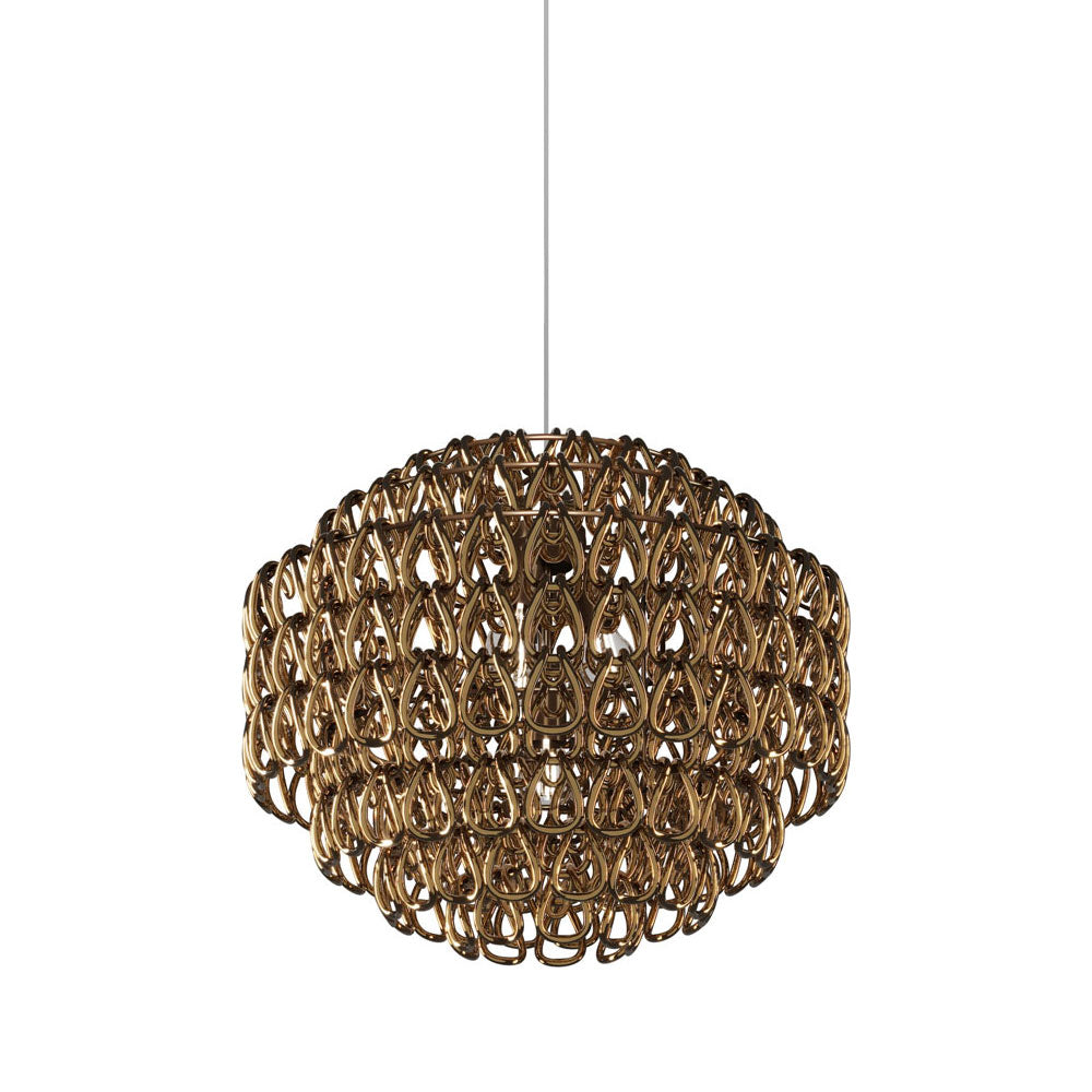 Minigiogali Pendant Light in Crystal Bronze/Matt Bronze (24.5-Inch).