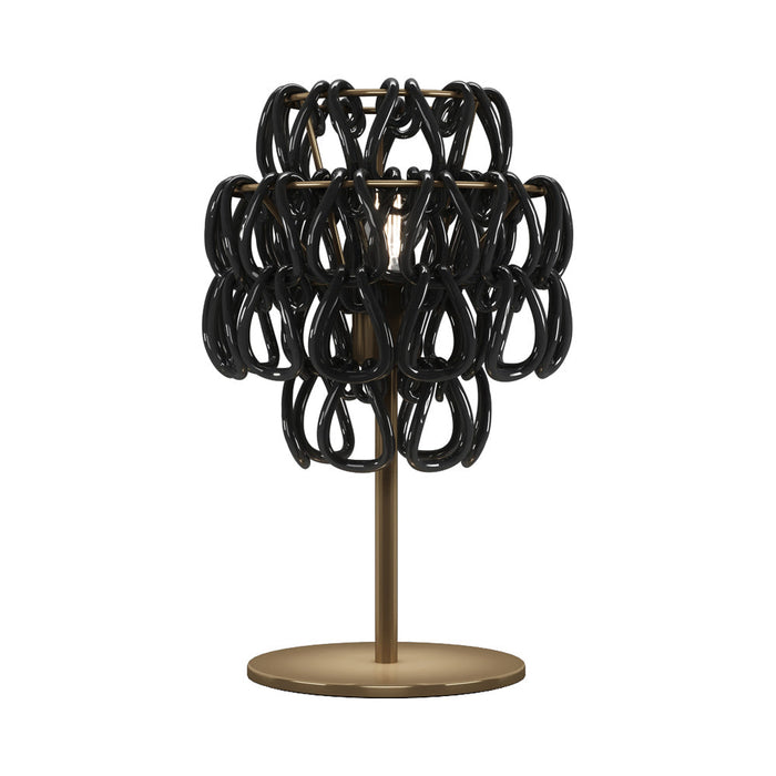 Minigiogali Table Lamp in Black/Matt Bronze.