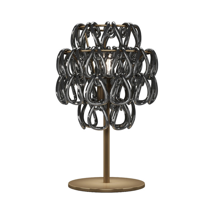 Minigiogali Table Lamp in Crystal Black Nickel/Matt Bronze.