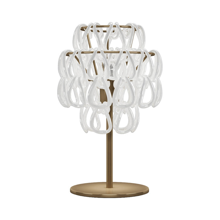 Minigiogali Table Lamp in White/Matt Bronze.