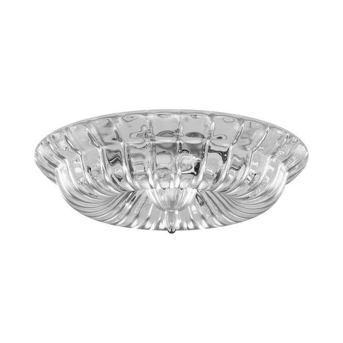 Novecento Flush Mount Ceiling Light in Crystal Striped Glossy.