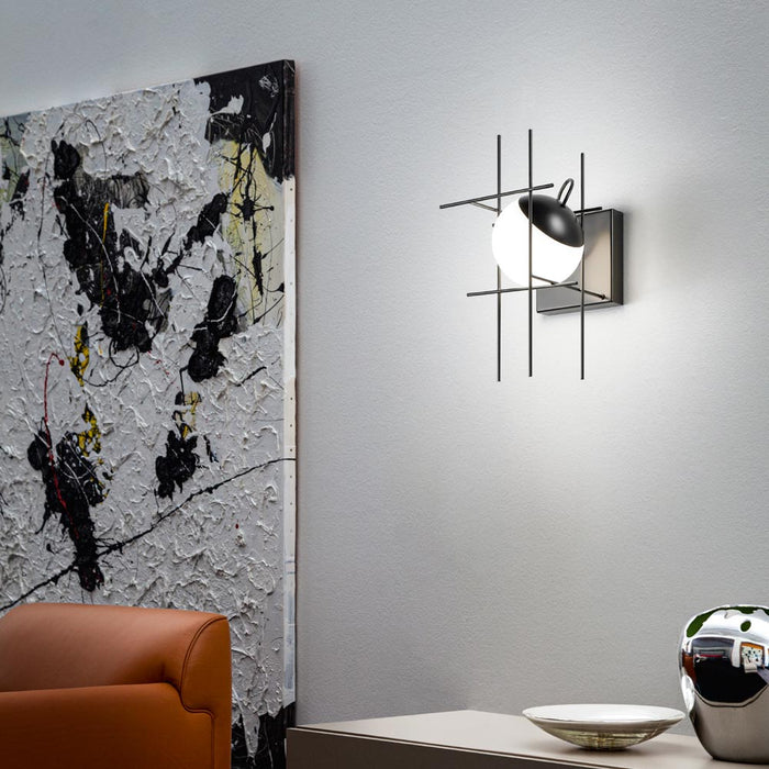Plot Frame LED Wall Light in living room.