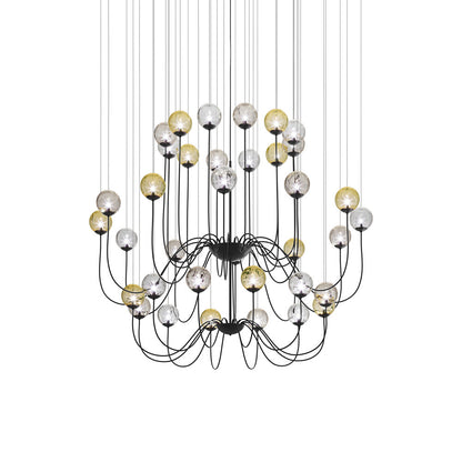 Puppet Chandelier in Multicolor 1/Matt Black (36-Light).