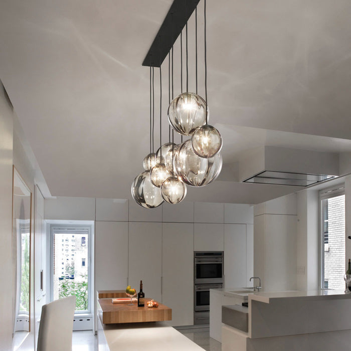 Puppet Linear Pendant Light in dining room.