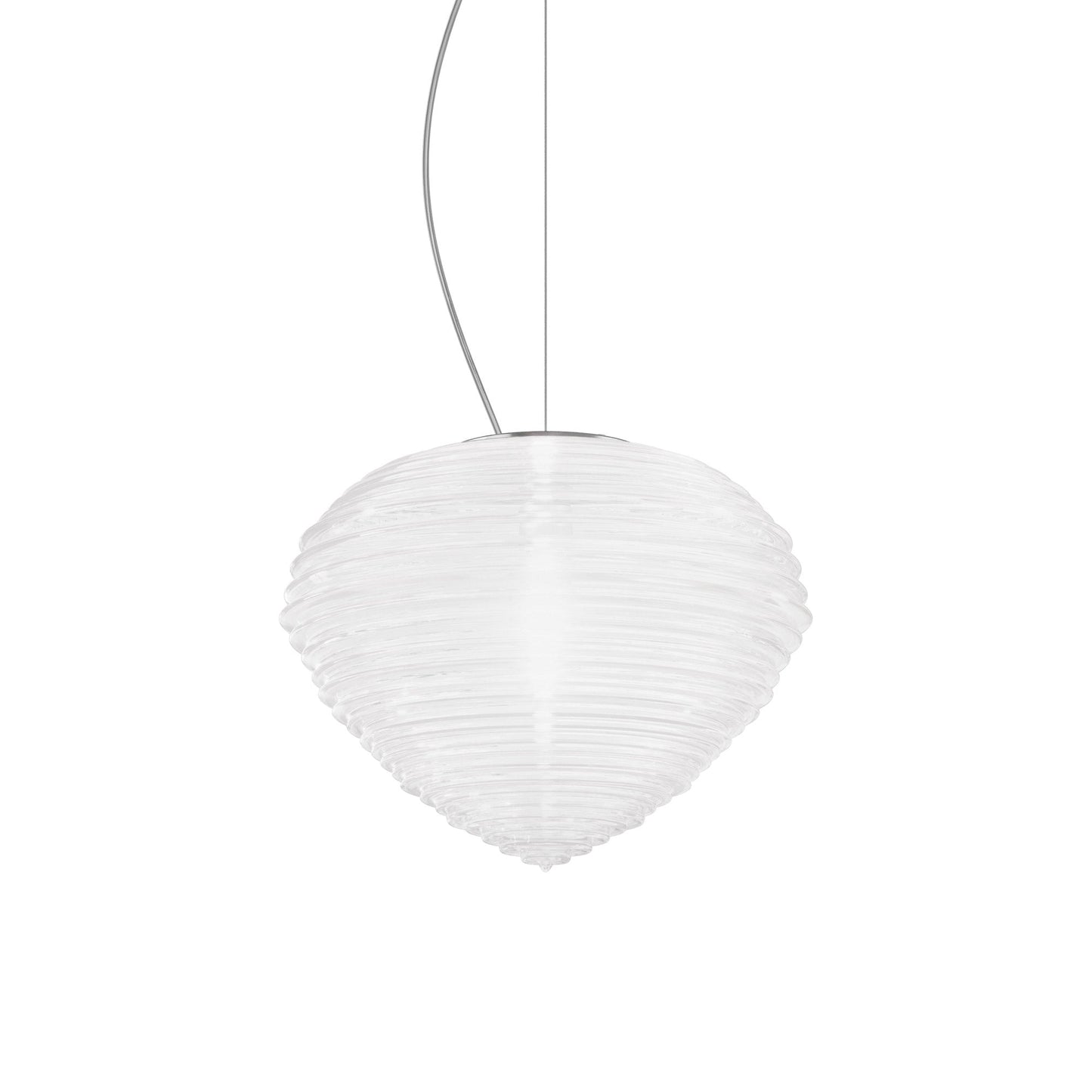 Spirit Pendant Light in White Glossy (17-Inch).