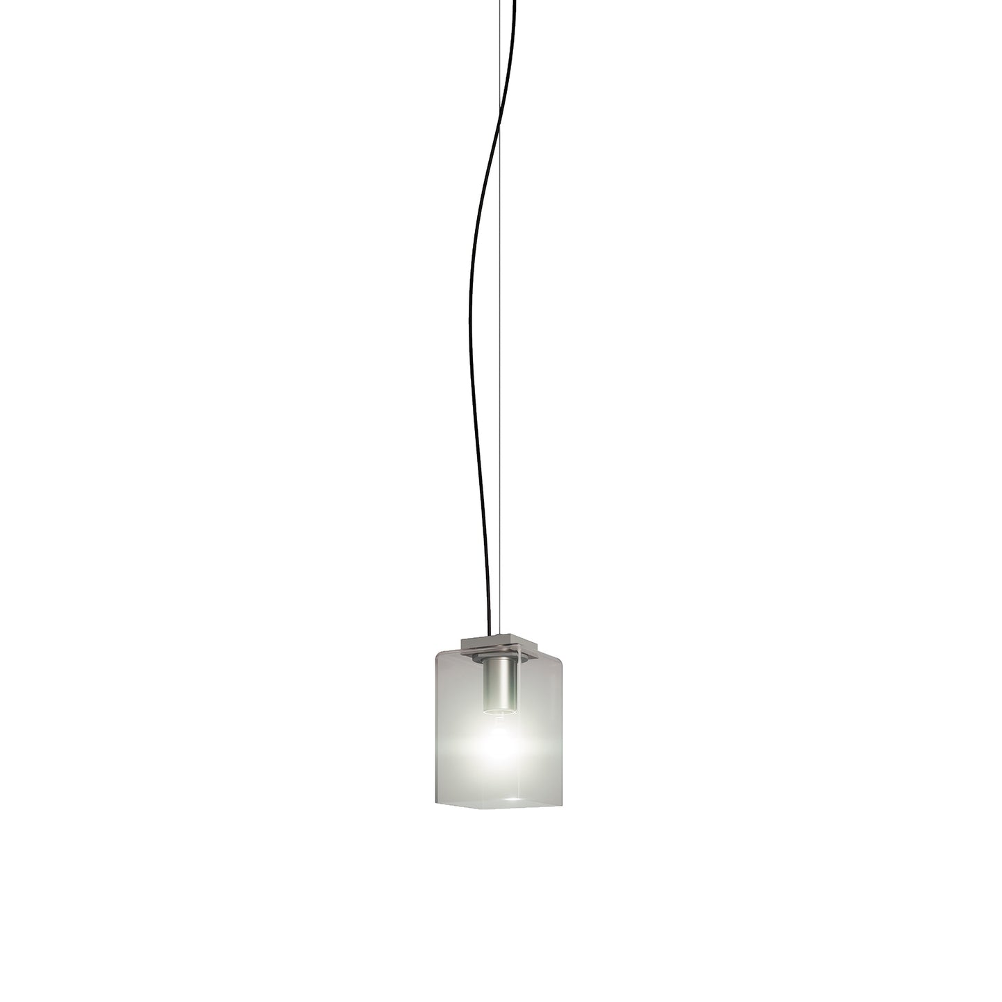 Tubes Pendant Light in Smoky Transparent (8-Inch).