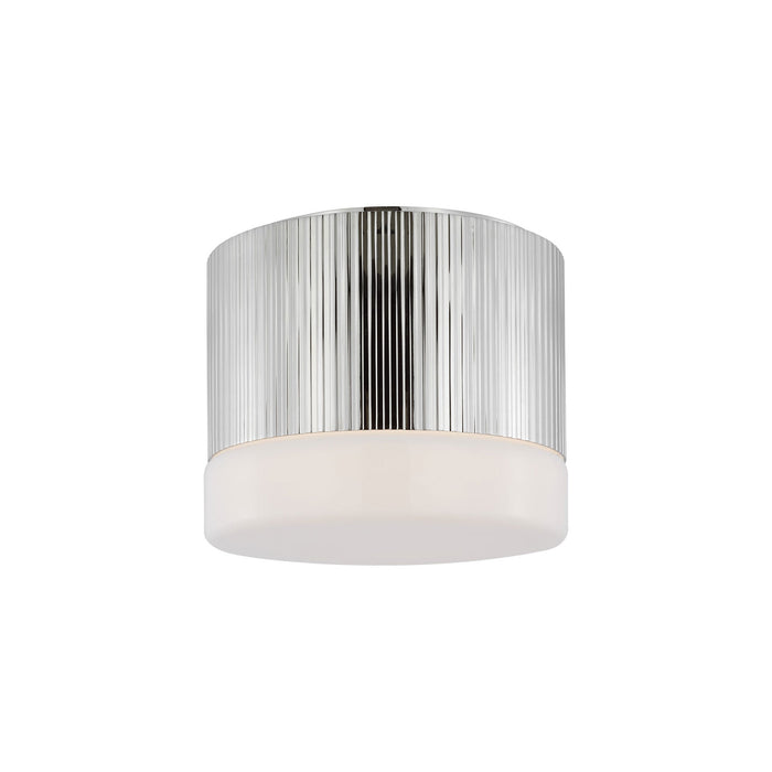 Ace LED Flush Mount Ceiling Light in Polished Nickel (Small).