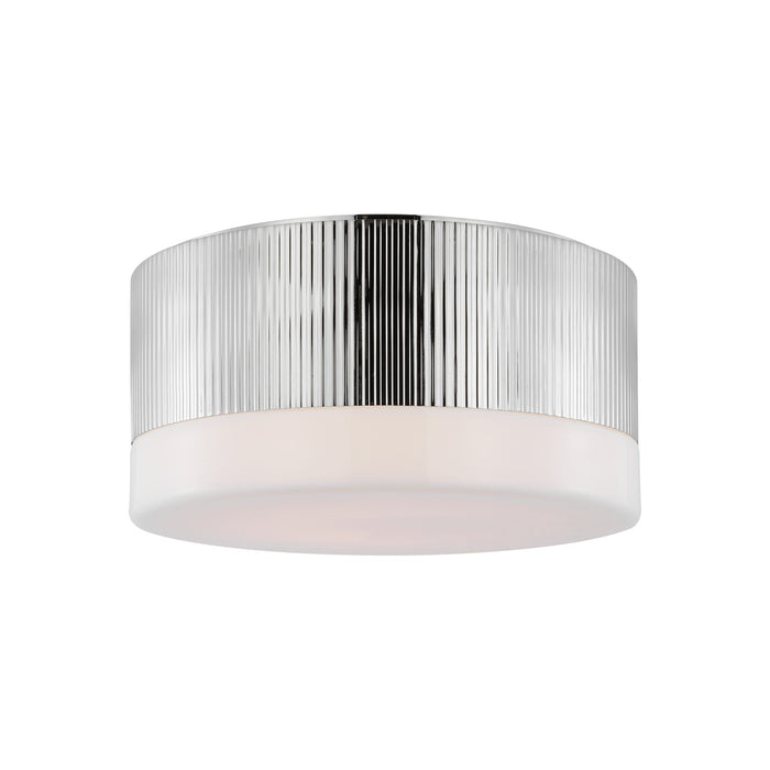Ace LED Flush Mount Ceiling Light in Polished Nickel (Medium).