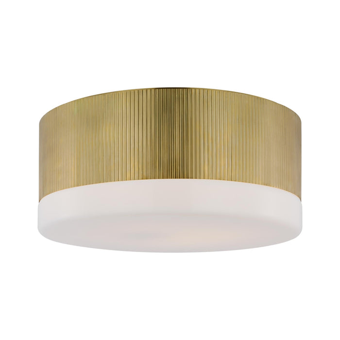 Ace LED Flush Mount Ceiling Light in Hand-Rubbed Antique Brass (Large).