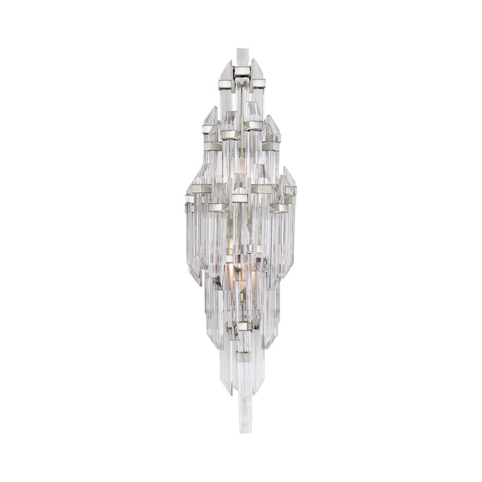 Adele Wall Light in Polished Nickel (24-Inch).