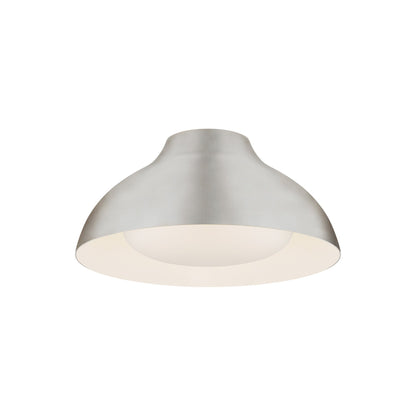 Agnes LED Flush Mount Ceiling Light in Burnished Silver Leaf (Small).