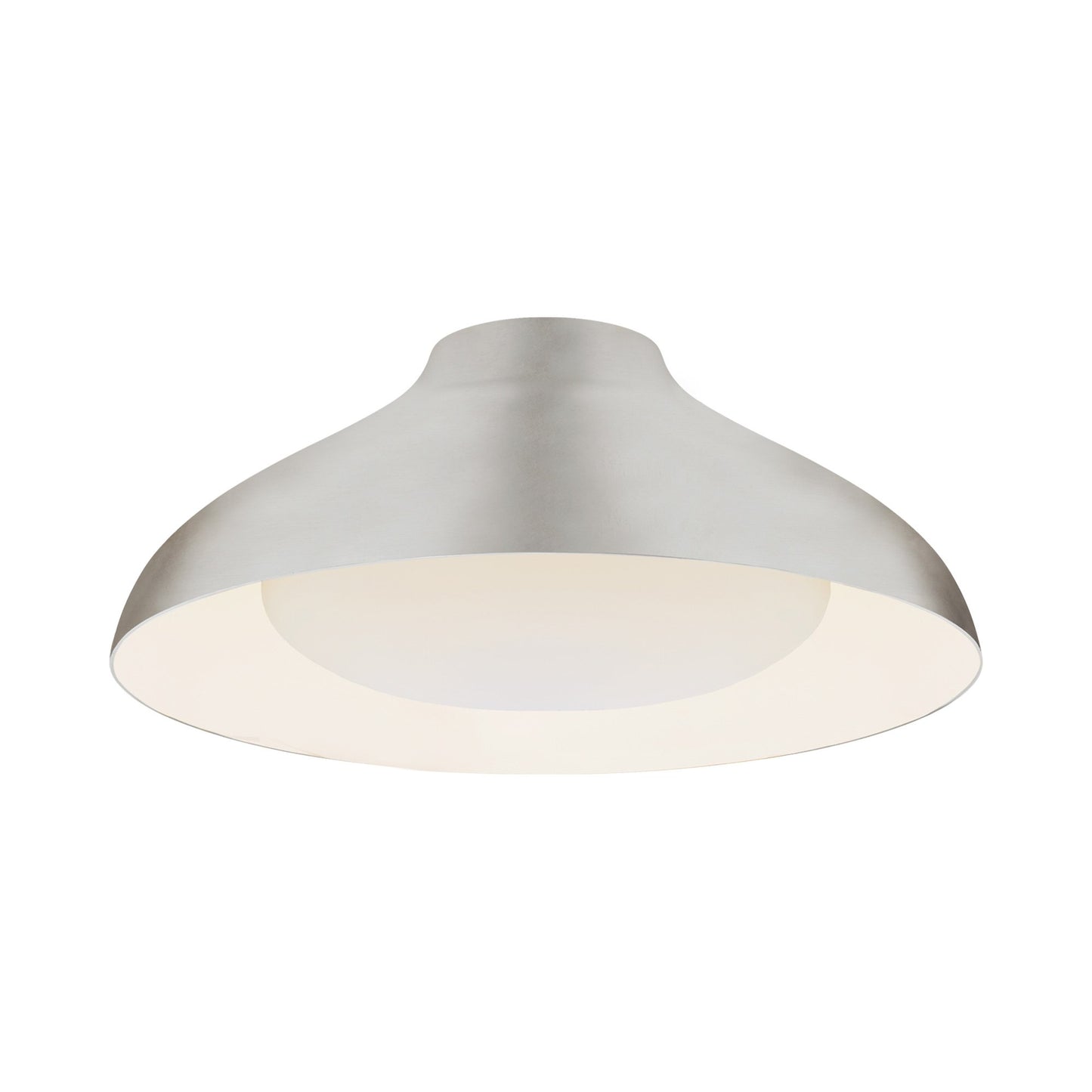 Agnes LED Flush Mount Ceiling Light in Burnished Silver Leaf (Large).