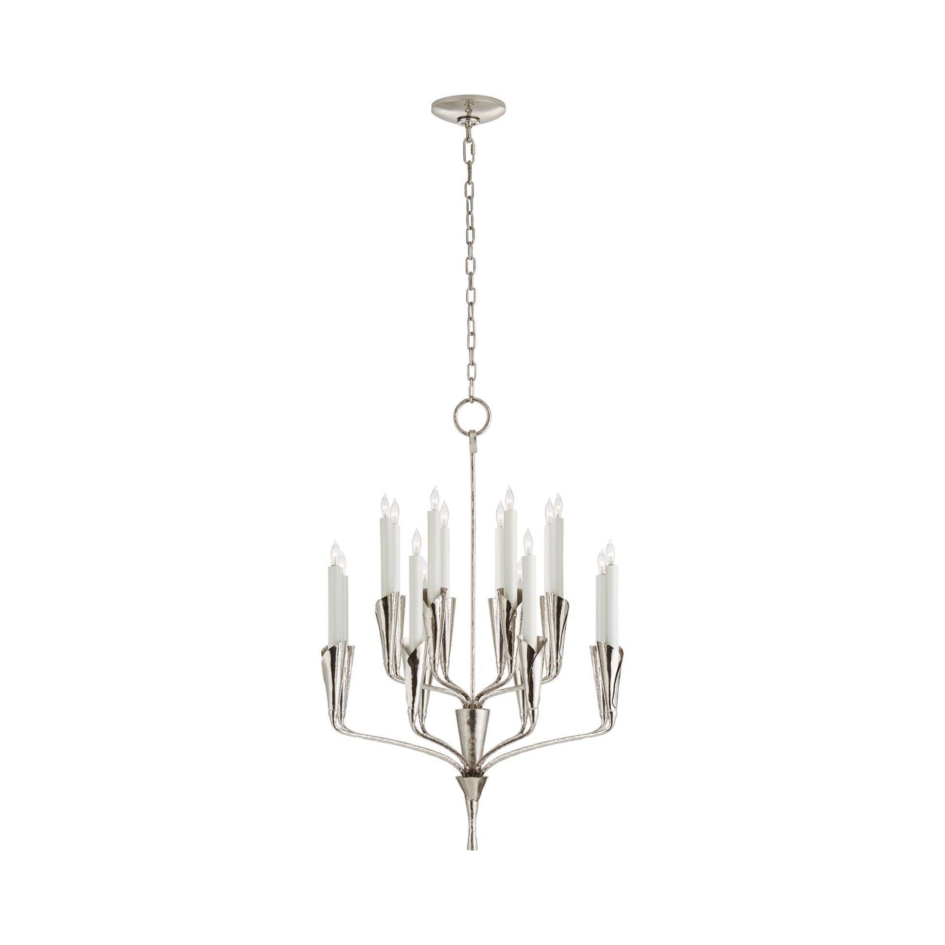 Aiden Chandelier in Polished Nickel (Small).