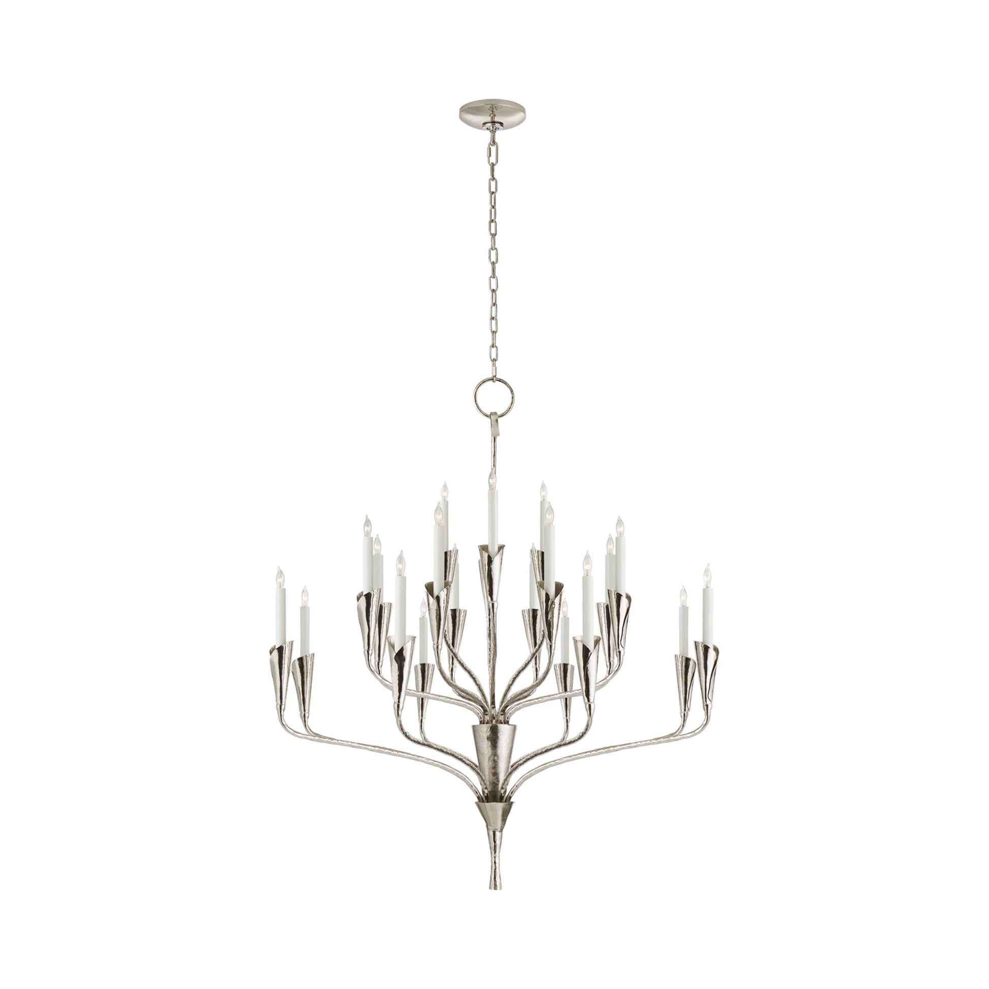 Aiden Chandelier in Polished Nickel (Large).
