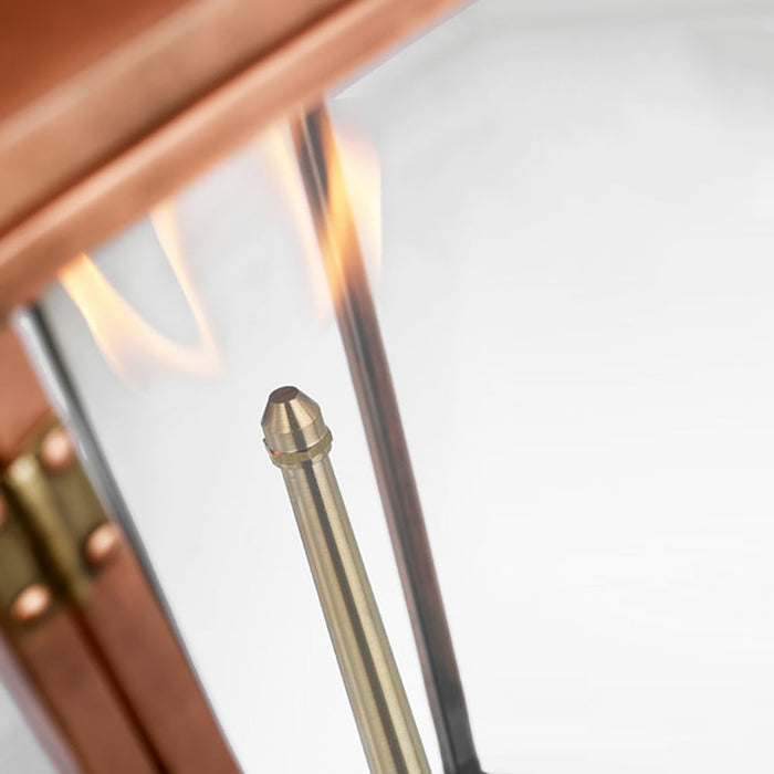 Albermarle Outdoor Gas Wall Light in Detail.