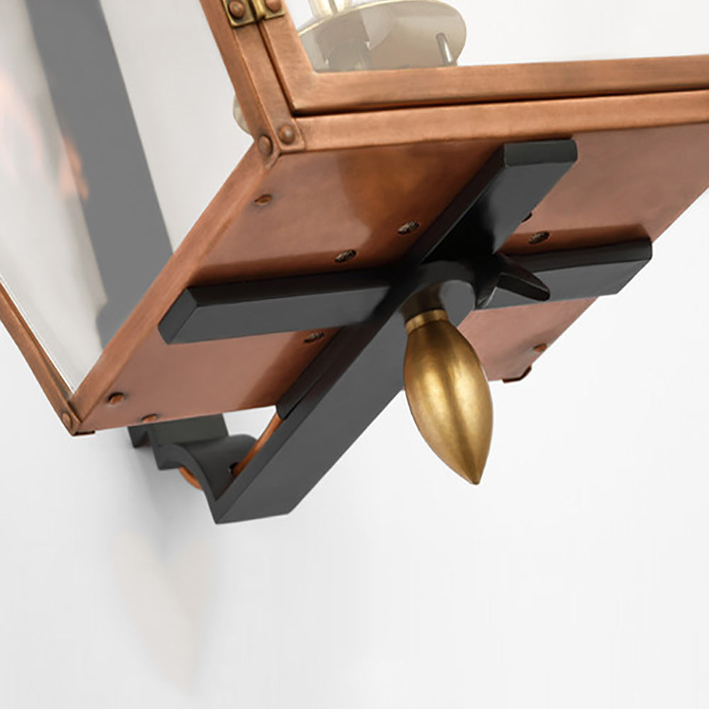 Albermarle Outdoor Gas Wall Light in Detail.