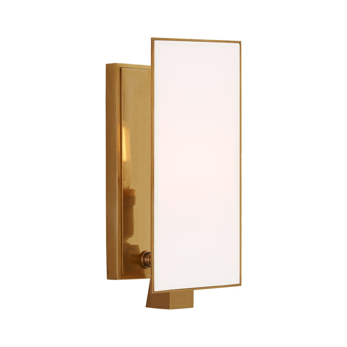 Albertine Wall Light in Hand-Rubbed Antique Brass/Glass (Petite).