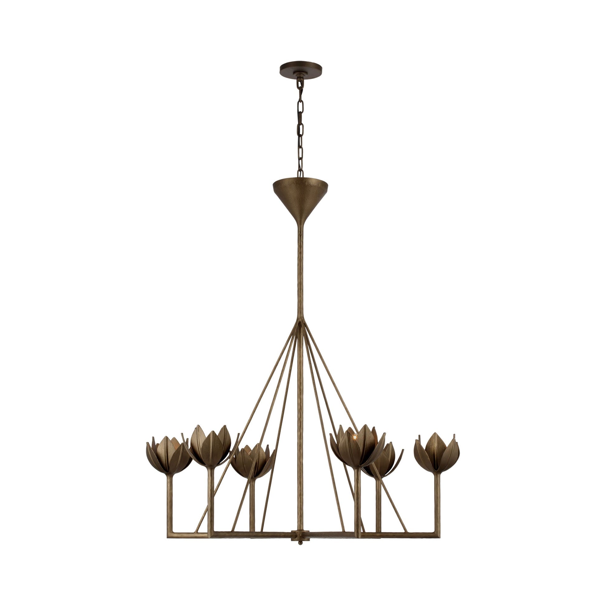 Alberto Chandelier in Antique Bronze Leaf (1-Tier/Large).