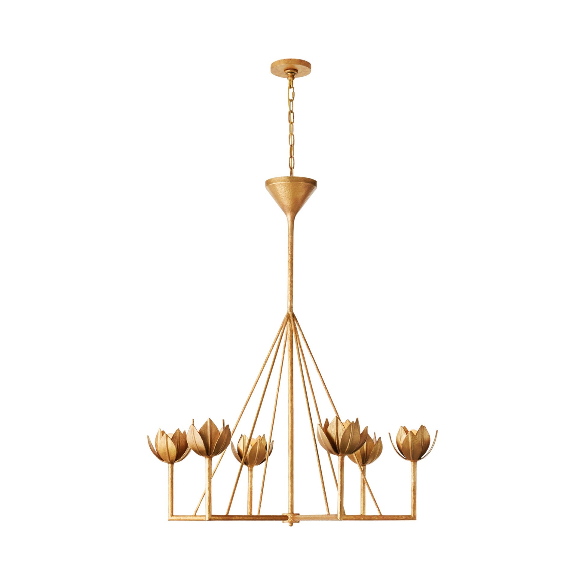 Alberto Chandelier in Antique Gold Leaf (1-Tier/Large).