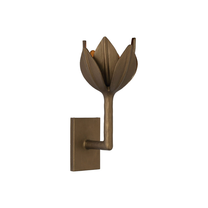 Alberto Wall Light in Antique Bronze Leaf (Small).