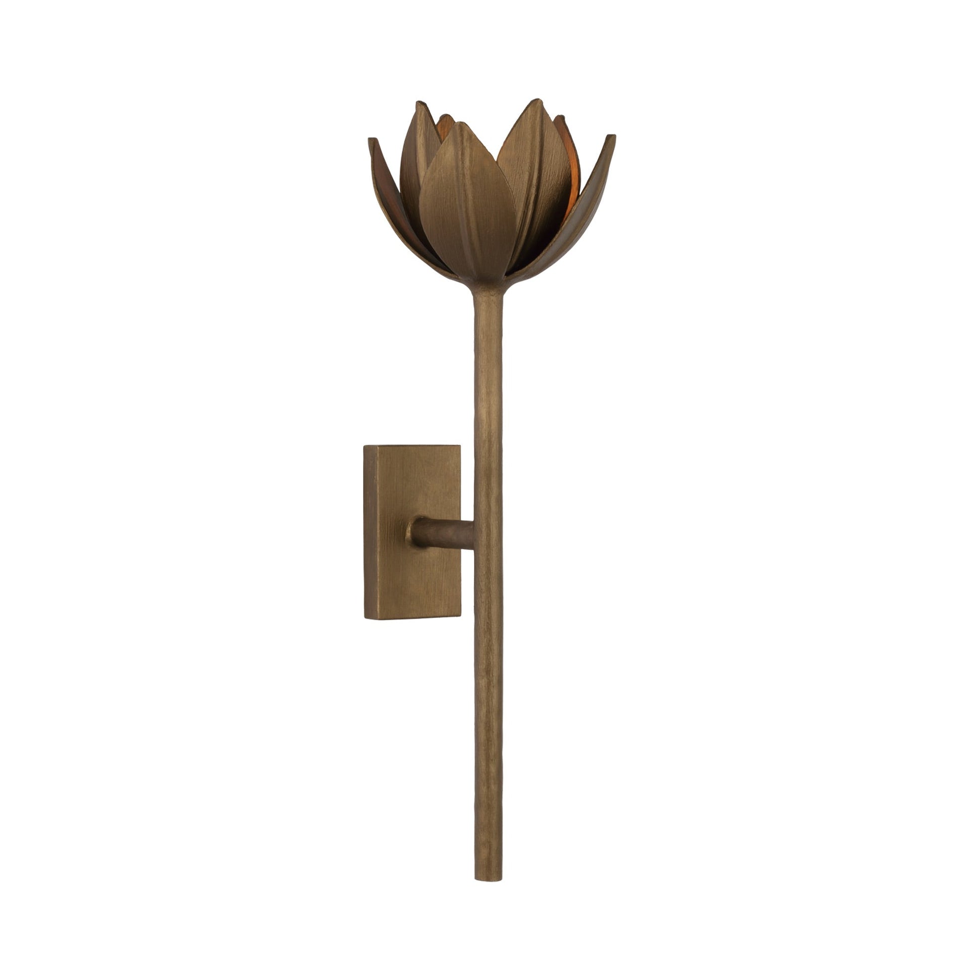 Alberto Wall Light in Antique Bronze Leaf (Medium).