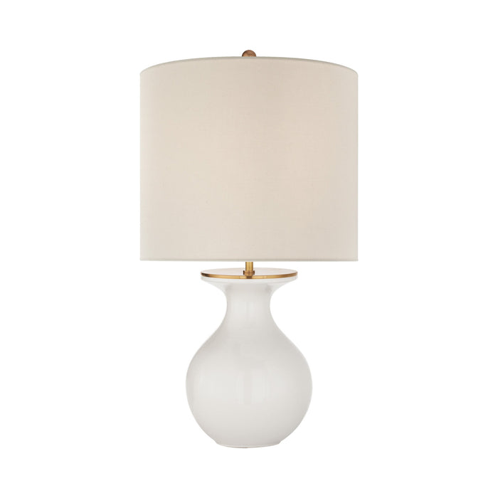 Albie Table Lamp in New White.