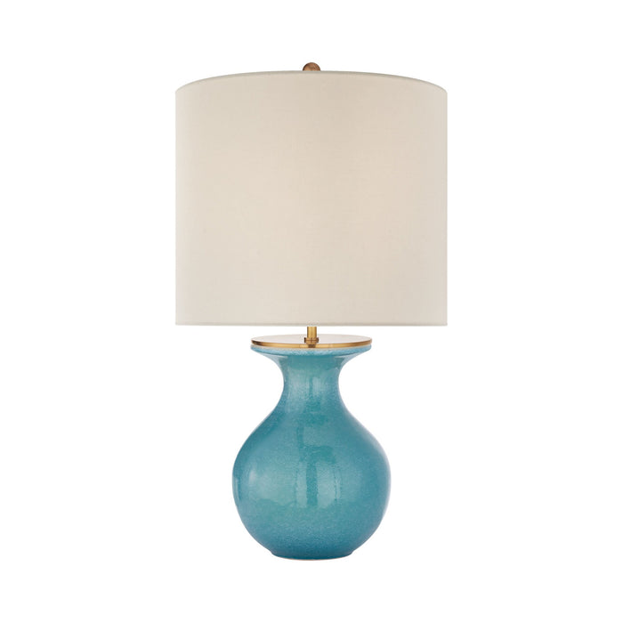 Albie Table Lamp in Sandy Turquoise.