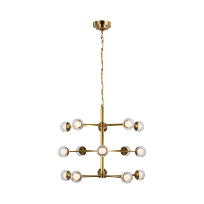 Alloway LED Chandelier in Soft Brass (Small).