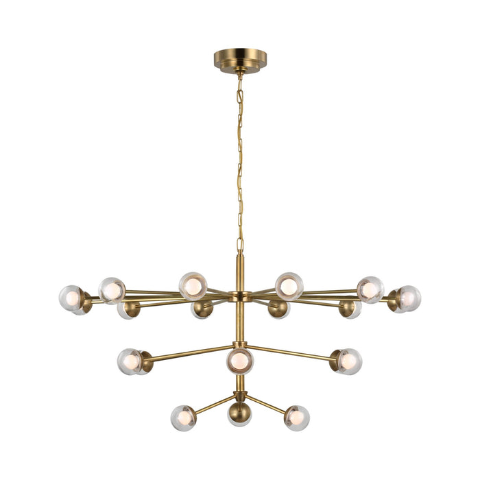 Alloway LED Chandelier in Soft Brass (Large).