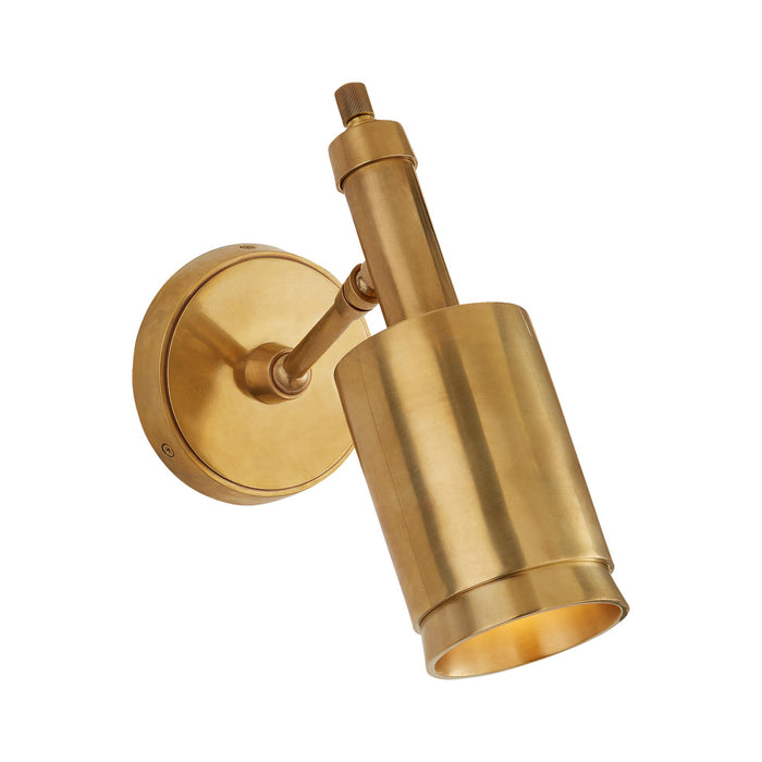 Anders Adjustable Wall Light in Hand-Rubbed Antique Brass.