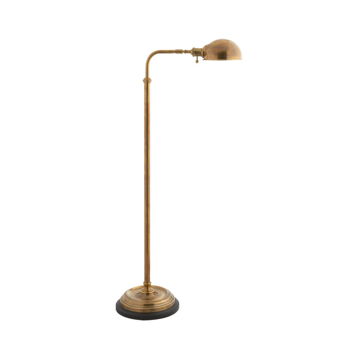 Apothecary Floor Lamp in Antique-Burnished Brass.
