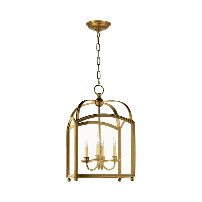 Arch Top Pendant Light in Antique-Burnished Brass (Small).