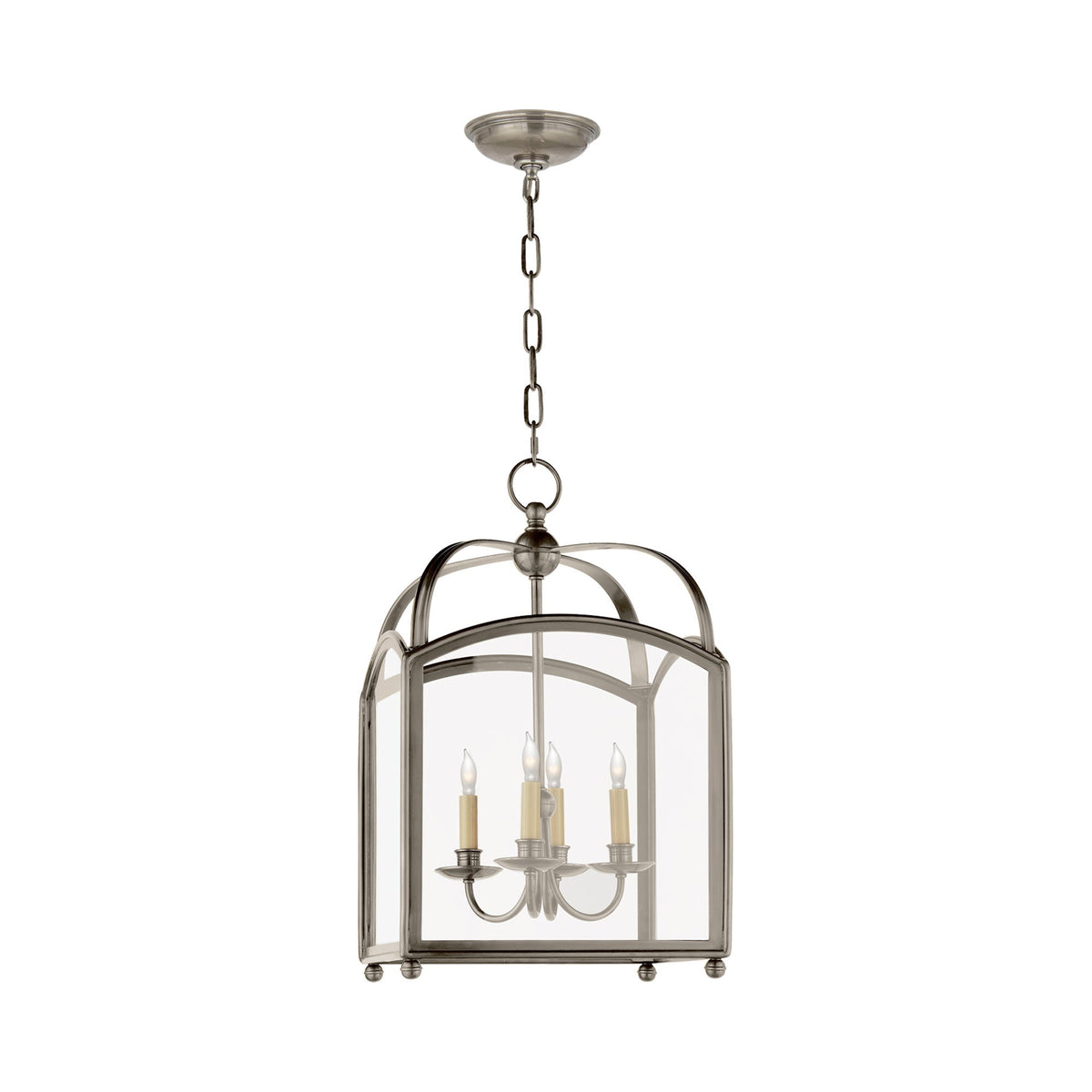 Arch Top Pendant Light in Antique Nickel (Small).