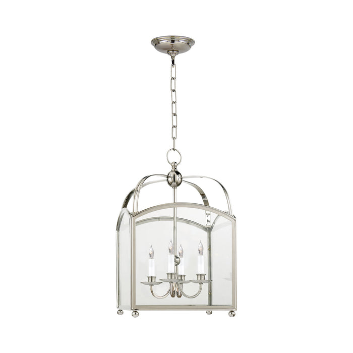 Arch Top Pendant Light in Polished Nickel (Small).