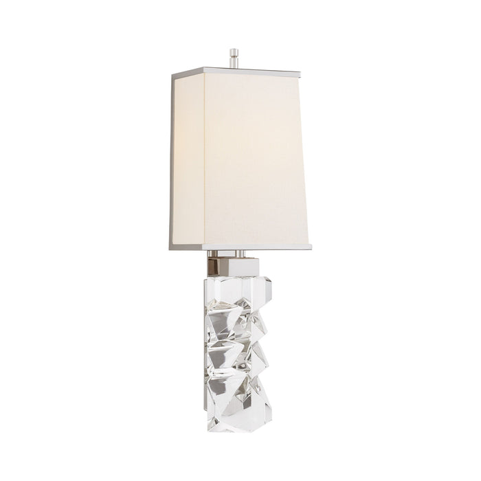 Argentino Wall Light in Polished Nickel.