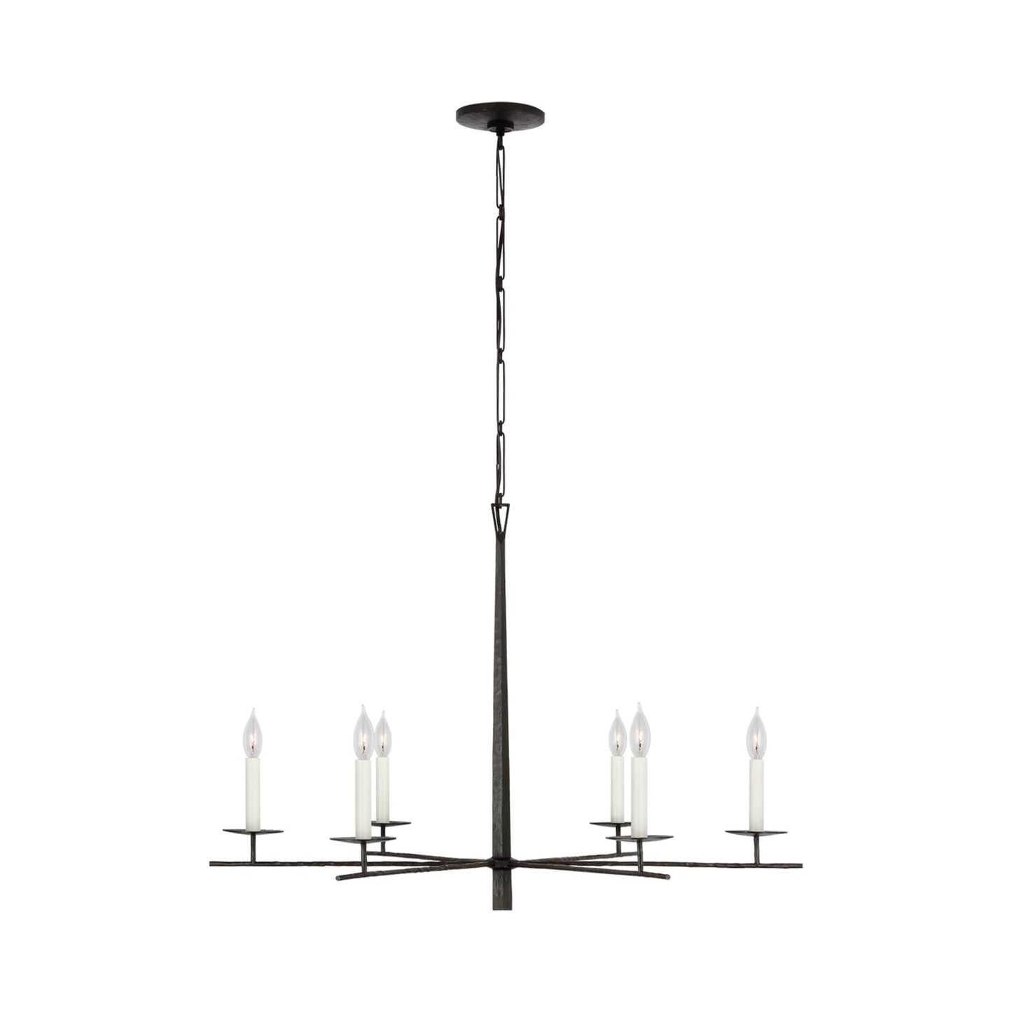 Arnav LED Chandelier in Aged Iron (Large).