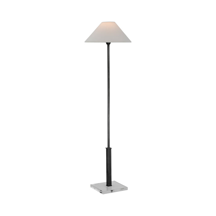 Asher LED Floor Lamp in Bronze and Crystal.