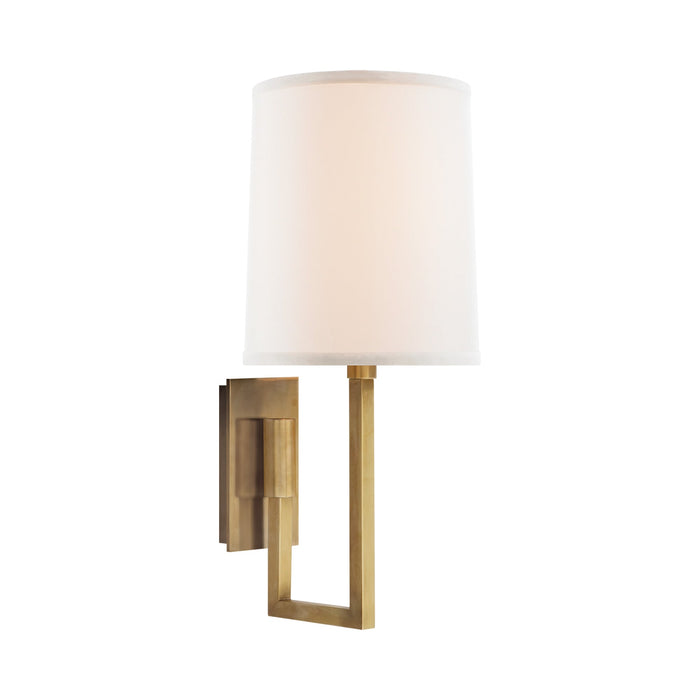 Aspect Library Wall Light in Soft Brass.