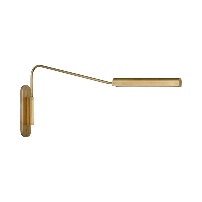 Austin Articulating LED Wall Light in Hand-Rubbed Antique Brass.