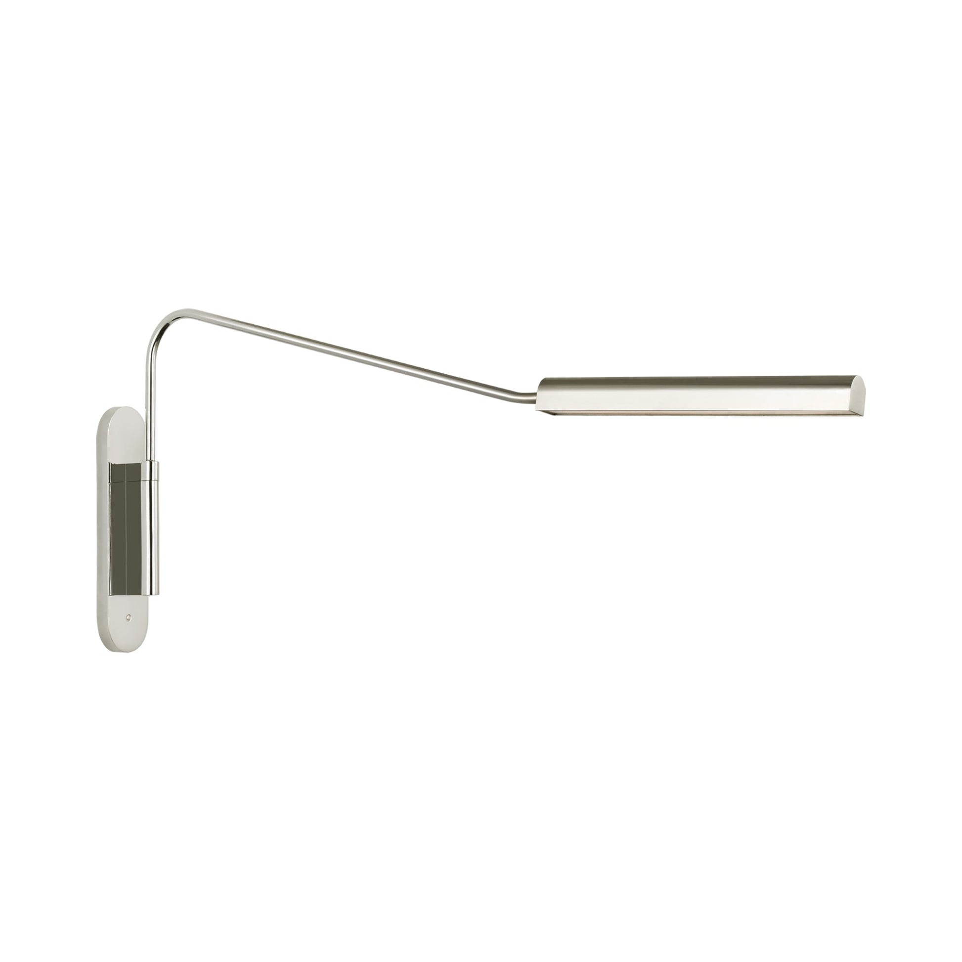 Austin Articulating LED Wall Light in Polished Nickel.