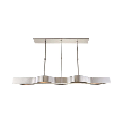 Avant Linear Pendant Light in Polished Nickel.