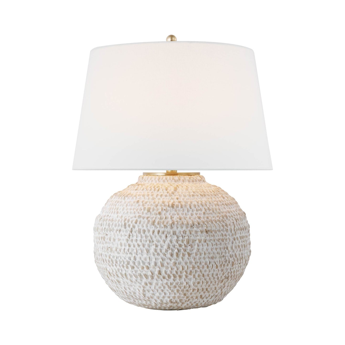 Avedon LED Table Lamp in Plaster White (Small).