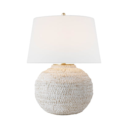 Avedon LED Table Lamp in Plaster White (Small).